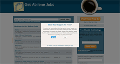 Desktop Screenshot of getabilenejobs.com