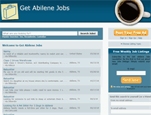 Tablet Screenshot of getabilenejobs.com